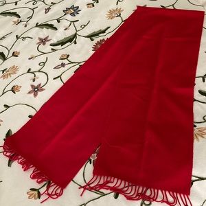 Red Cashmere Scarf